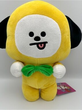 BT21 BTS Line Friends Plush Chimmy Stuffed Animal Yellow White Green 13.5" New